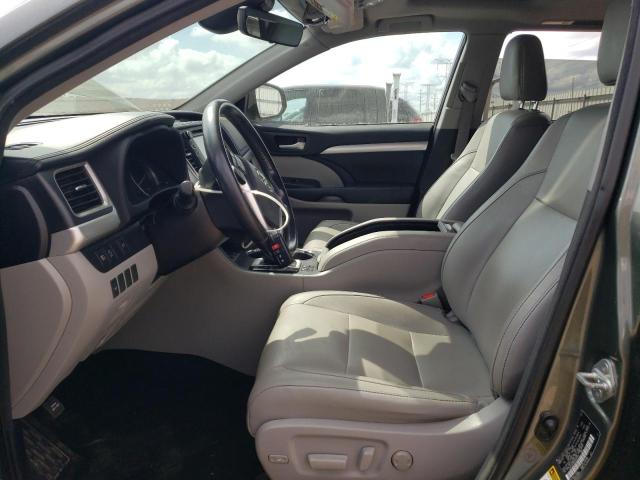 5TDJZRFH0HS403173 - 2017 TOYOTA HIGHLANDER SE GREEN photo 7