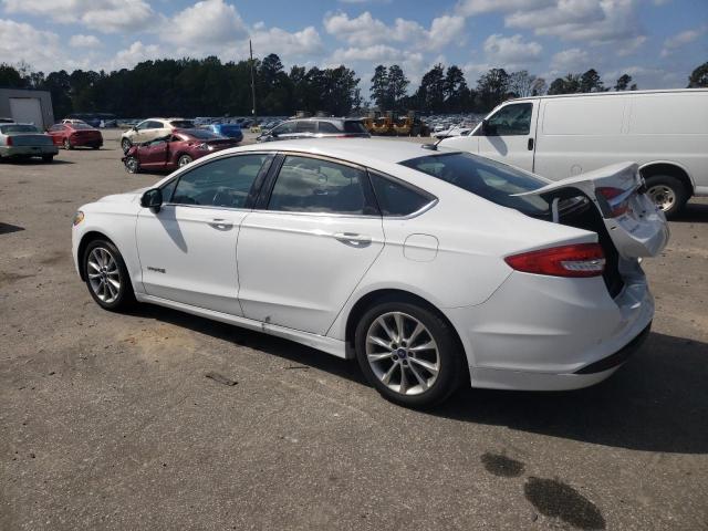 3FA6P0LU2HR344354 - 2017 FORD FUSION SE HYBRID WHITE photo 2