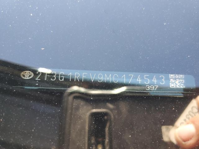 2T3G1RFV9MC174543 - 2021 TOYOTA RAV4 LE ლურჯი ფოტო 13