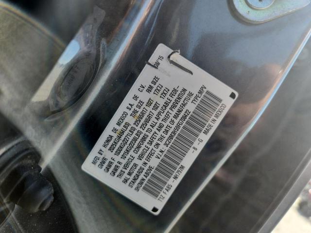 3CZRM3H59FG708422 - 2015 HONDA CR-V EX GRAY photo 12