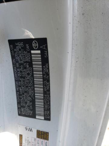 JTKDE167090279002 - 2009 TOYOTA SCION TC 白色 照片 12