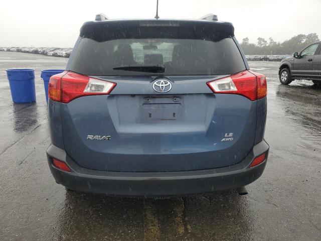 JTMBFREV3DD035498 - 2013 TOYOTA RAV4 LE BLUE photo 6