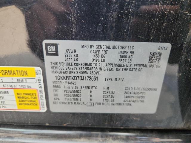 1GKKRTKD7DJ172661 - 2013 GMC ACADIA DENALI CHARCOAL photo 13