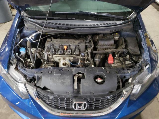 2HGFB2F83FH535178 - 2015 HONDA CIVIC EX BLUE photo 11