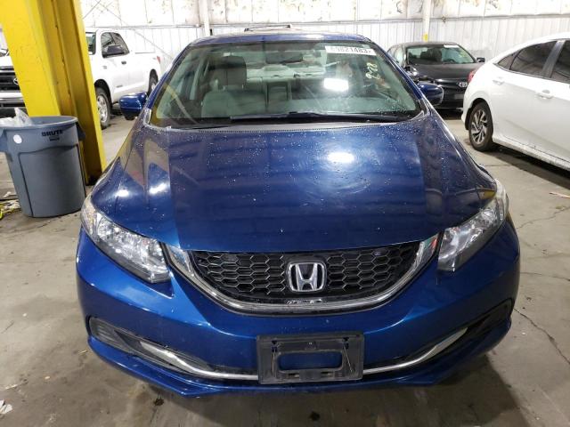 2HGFB2F83FH535178 - 2015 HONDA CIVIC EX BLUE photo 5