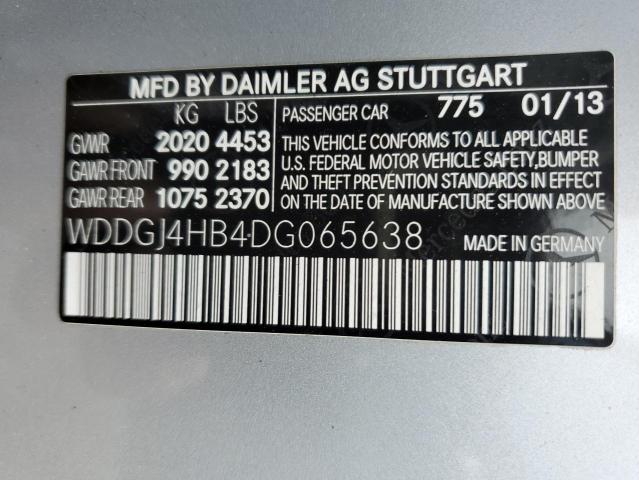 WDDGJ4HB4DG065638 - 2013 MERCEDES-BENZ C 250 SILVER photo 12