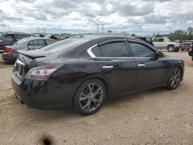 1N4AA5AP8EC442076 - 2014 NISSAN MAXIMA S BLACK photo 3