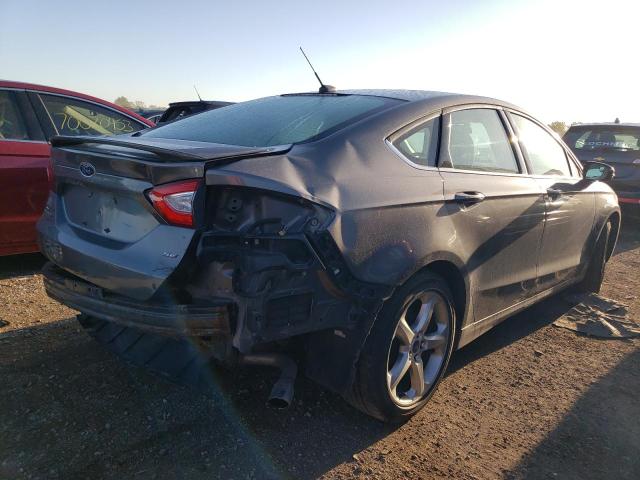 3FA6P0H70ER333139 - 2014 FORD FUSION SE GRAY photo 3