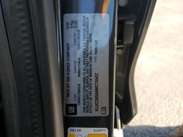 KL8CD6SA9MC735437 - 2021 CHEVROLET SPARK 1LT CHARCOAL photo 12