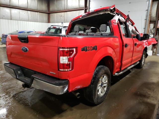 1FTEW1EG8JKD59005 - 2018 FORD F150 4X4 SUPERCREW RED photo 3