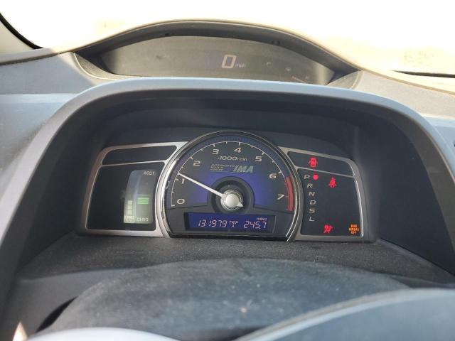JHMFA36298S014320 - 2008 HONDA CIVIC HYBRID ნაცრისფერი ფოტო 9