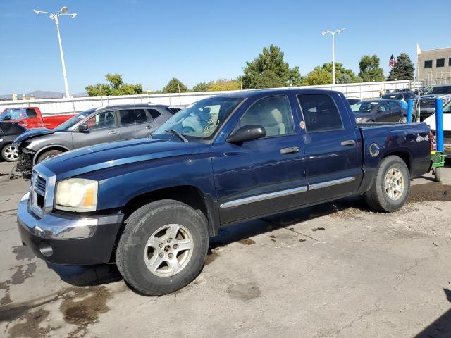 1D7HW48NX5S225097 - 2005 DODGE DAKOTA QUAD SLT BLUE photo 1