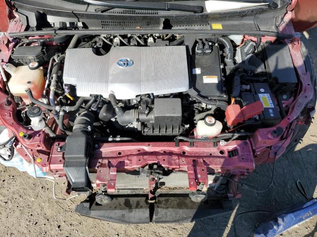 JTDKBRFU2J3582815 - 2018 TOYOTA PRIUS წითელი ფოტო 11