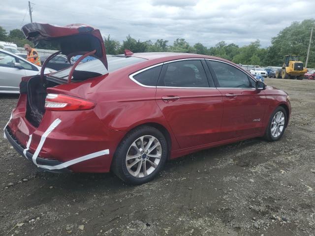 3FA6P0MU7KR273268 - 2019 FORD FUSION SEL RED photo 3