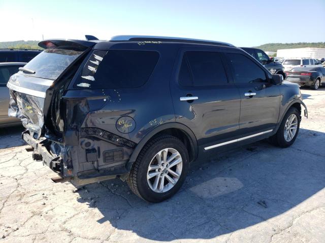 1FM5K8HT4HGD81203 - 2017 FORD EXPLORER PLATINUM BLACK photo 3