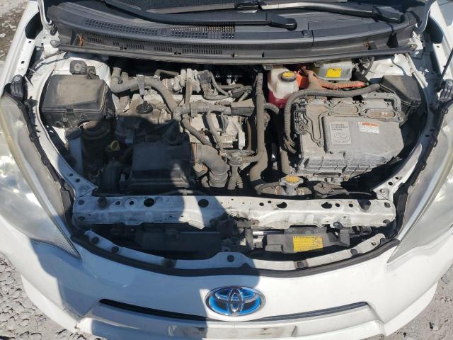 JTDKDTB34C1001429 - 2012 TOYOTA PRIUS C WHITE photo 11