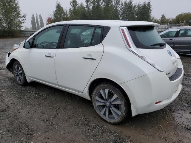 1N4AZ0CP2FC332182 - 2015 NISSAN LEAF S WHITE photo 2