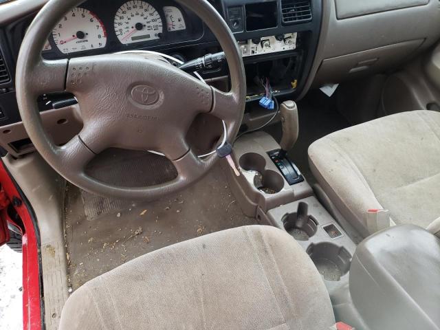 5TESN92N01Z859145 - 2001 TOYOTA TACOMA XTRACAB PRERUNNER წითელი ფოტო 8