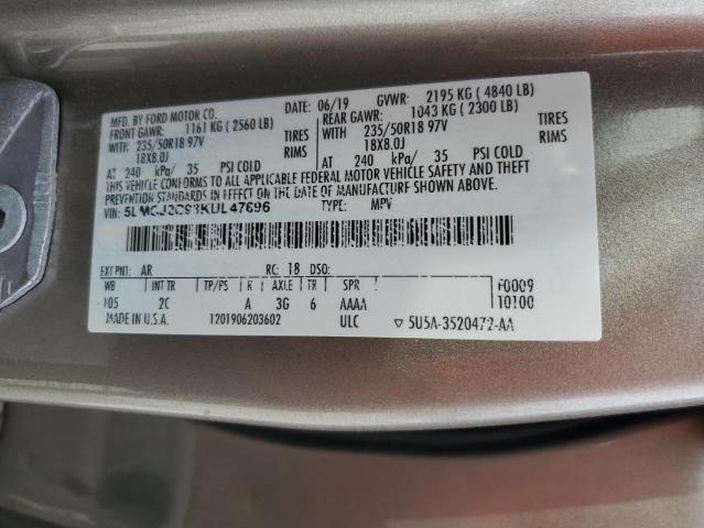 5LMCJ2C93KUL47696 - 2019 LINCOLN MKC SELECT Қоңыр фото 14