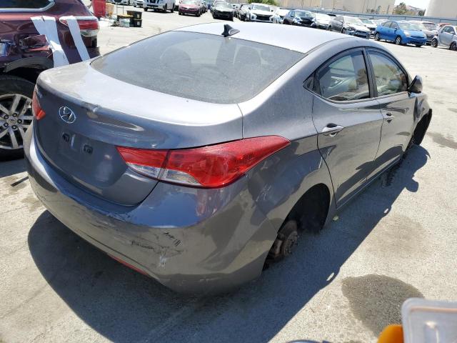 5NPDH4AE8CH079534 - 2012 HYUNDAI ELANTRA GLS GRAY photo 3