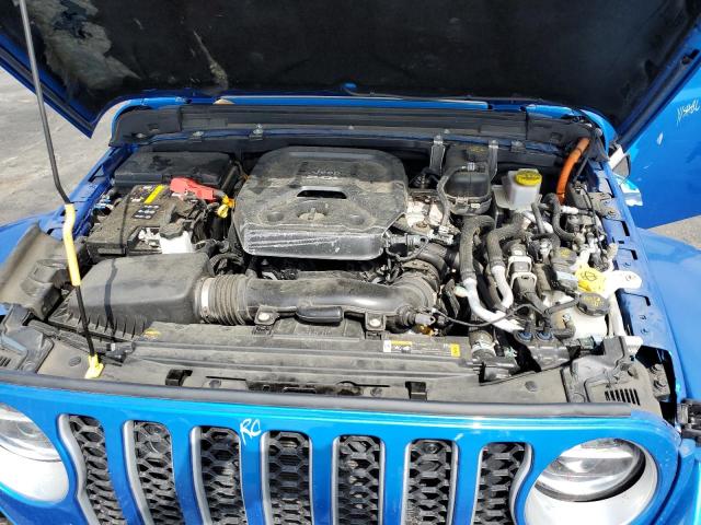 1C4JJXP65MW763445 - 2021 JEEP WRANGLER U SAHARA 4XE BLUE photo 11