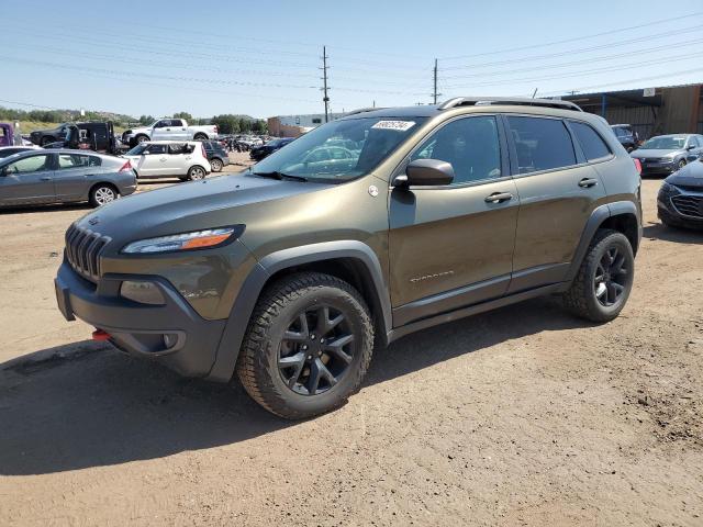 1C4PJMBS9FW673876 - 2015 JEEP CHEROKEE TRAILHAWK GREEN photo 1