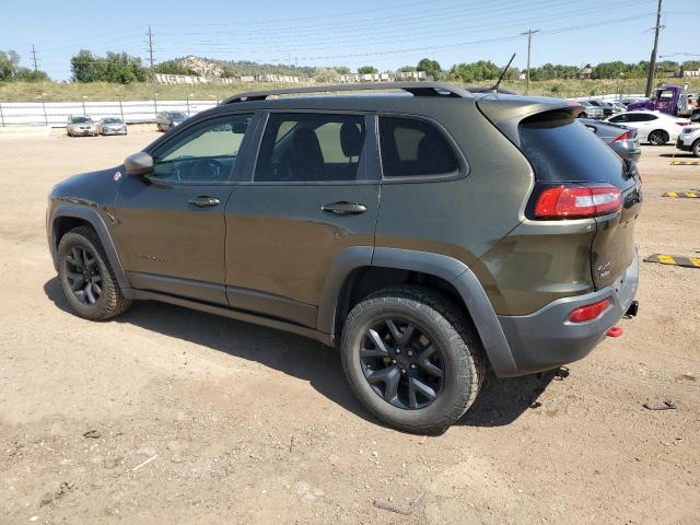 1C4PJMBS9FW673876 - 2015 JEEP CHEROKEE TRAILHAWK GREEN photo 2