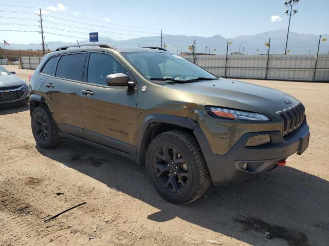 1C4PJMBS9FW673876 - 2015 JEEP CHEROKEE TRAILHAWK GREEN photo 4