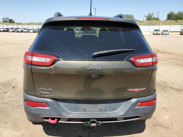 1C4PJMBS9FW673876 - 2015 JEEP CHEROKEE TRAILHAWK GREEN photo 6