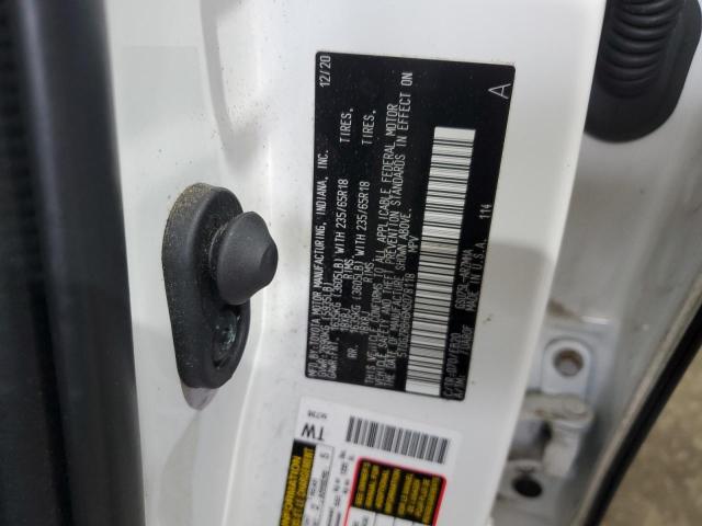 5TDGZRBH6MS078118 - 2021 TOYOTA HIGHLANDER XLE 白色 照片 14