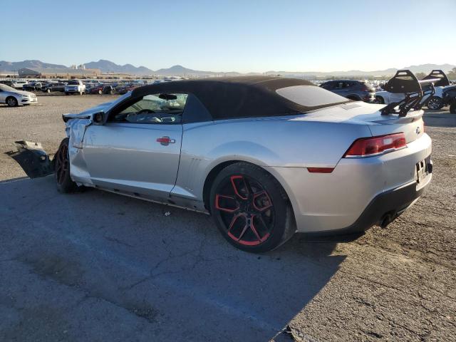 2G1FD3D34F9283823 - 2015 CHEVROLET CAMARO LT GRAY photo 2