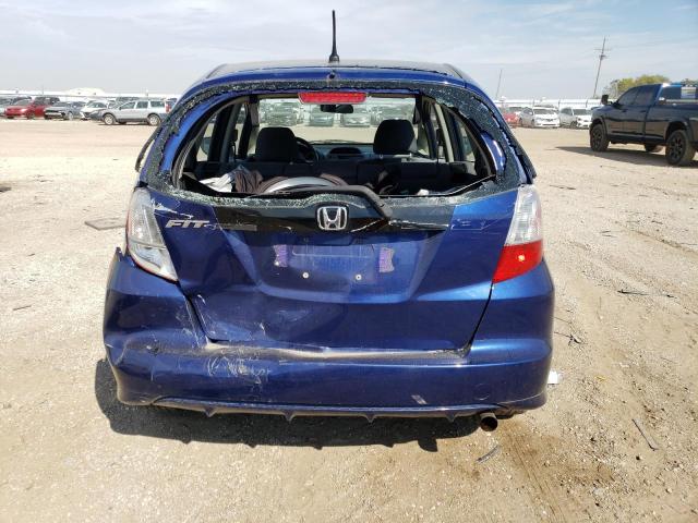 JHMGE8H32CC024816 - 2012 HONDA FIT BLUE photo 6