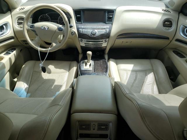 5N1AL0MN9EC545925 - 2014 INFINITI QX60 WHITE photo 8