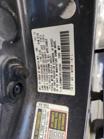 5J6RM4H73FL052390 - 2015 HONDA CR-V EXL GRAY photo 14