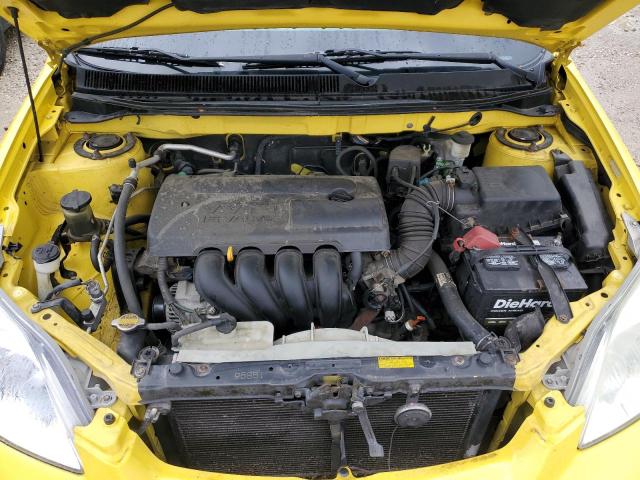2T1KR32E64C293309 - 2004 TOYOTA COROLLA MA XR YELLOW photo 11