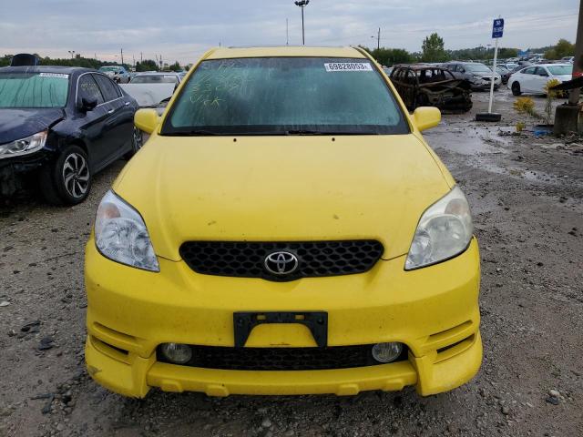 2T1KR32E64C293309 - 2004 TOYOTA COROLLA MA XR YELLOW photo 5