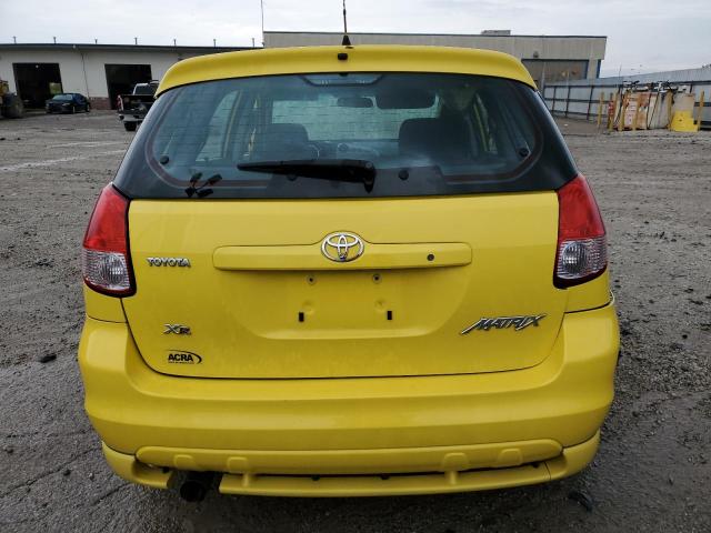 2T1KR32E64C293309 - 2004 TOYOTA COROLLA MA XR YELLOW photo 6