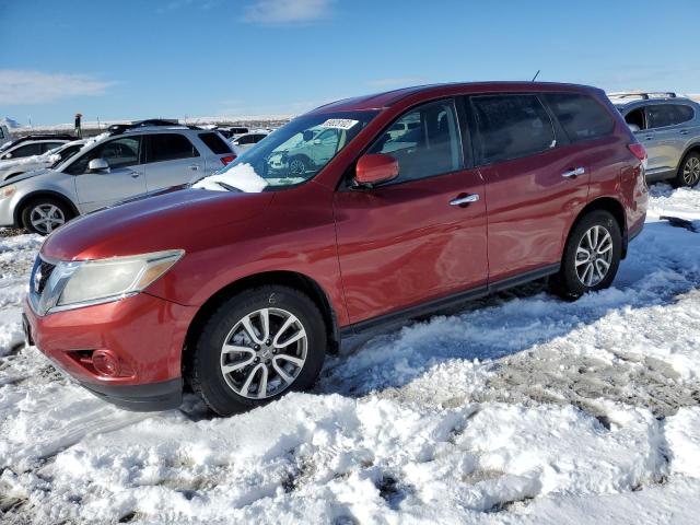 5N1AR2MM5FC600485 - 2015 NISSAN PATHFINDER S RED photo 1