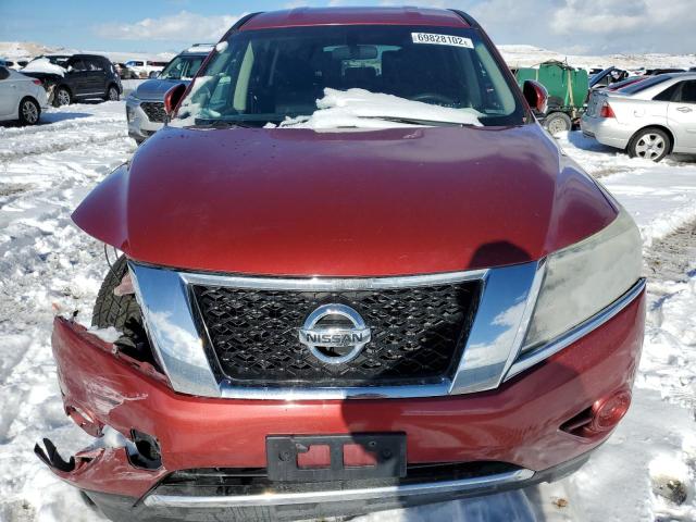 5N1AR2MM5FC600485 - 2015 NISSAN PATHFINDER S RED photo 5