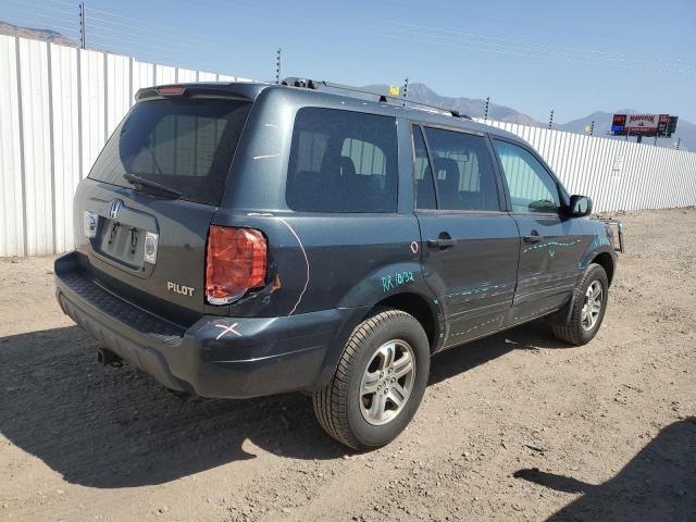 2HKYF18514H601191 - 2004 HONDA PILOT EXL BLUE photo 3