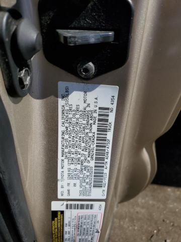 5TEUU42N25Z105233 - 2005 TOYOTA TACOMA ACCESS CAB თაფლისფერი ფოტო 12