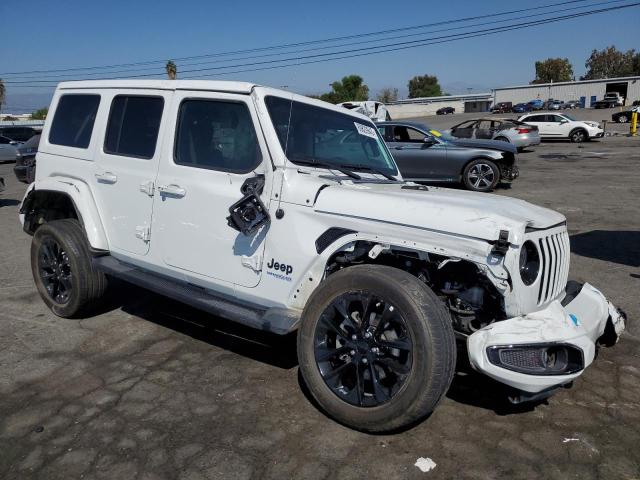 1C4JJXP62MW674805 - 2021 JEEP WRANGLER U SAHARA 4XE WHITE photo 4