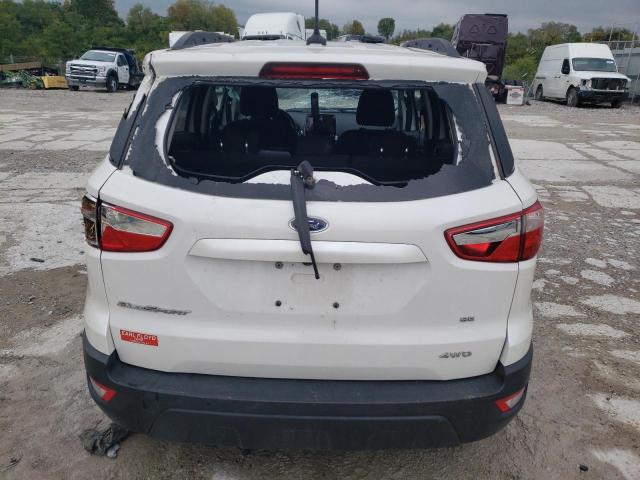 MAJ6P1UL2JC215286 - 2018 FORD ECOSPORT SE WHITE photo 6