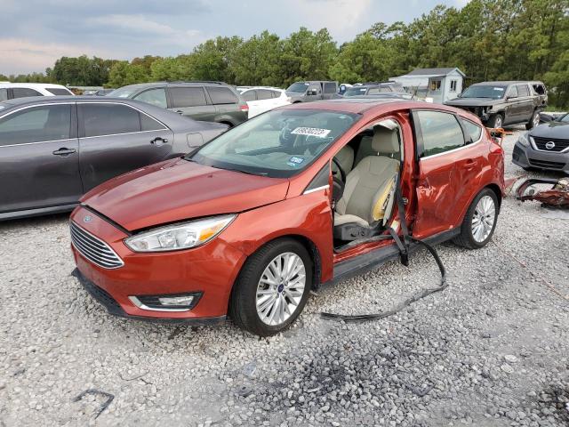 1FADP3N27JL280742 - 2018 FORD FOCUS TITANIUM ORANGE photo 1