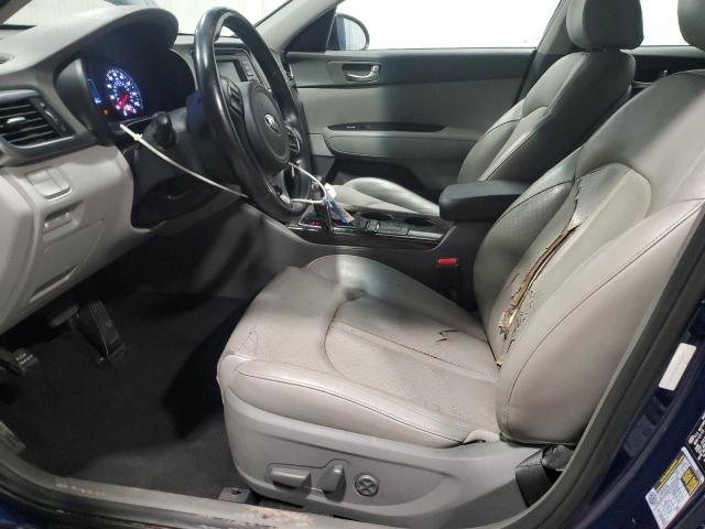 5XXGU4L38GG018464 - 2016 KIA OPTIMA EX BLUE photo 7