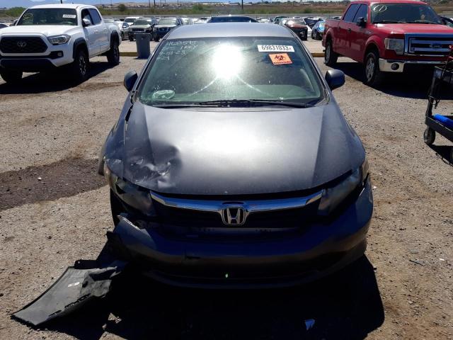 2HGFB2F50CH302960 - 2012 HONDA CIVIC LX CHARCOAL photo 5