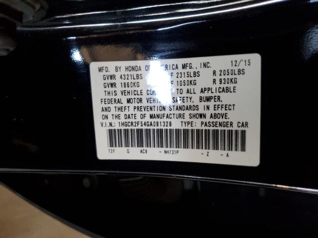 1HGCR2F54GA091328 - 2016 HONDA ACCORD SPORT BLACK photo 13