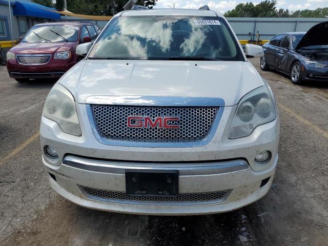 1GKKRTED2BJ405371 - 2011 GMC ACADIA DENALI WHITE photo 5