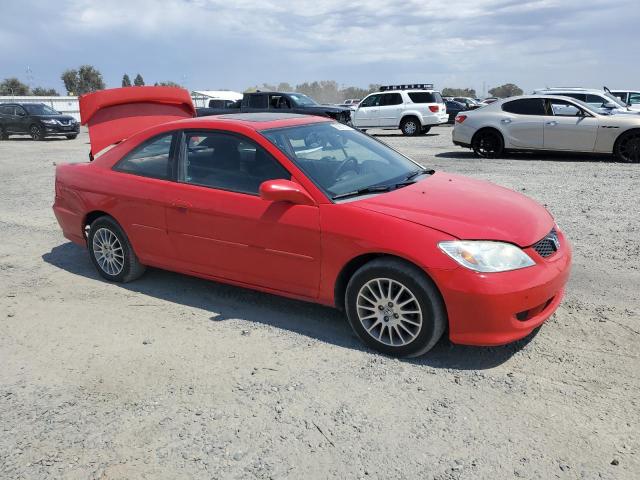 1HGEM21985L026596 - 2005 HONDA CIVIC EX RED photo 4