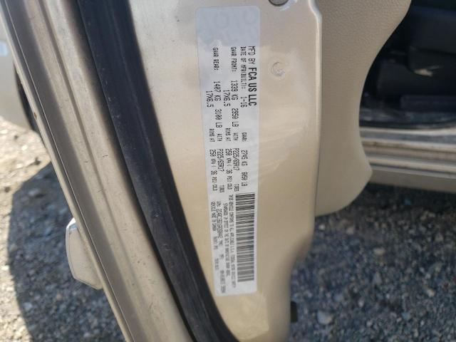 2C4RC1BG1GR268442 - 2016 CHRYSLER TOWN & COU TOURING 米色 照片 12